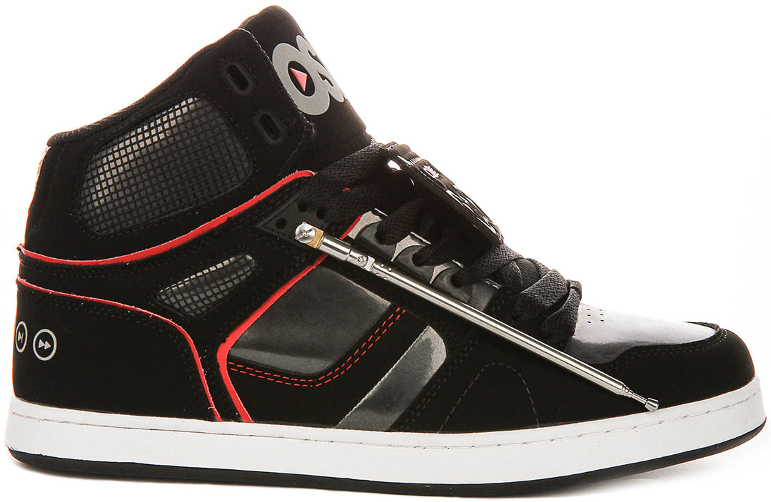 Osiris Nyc 83 Clk In Black Red For Men