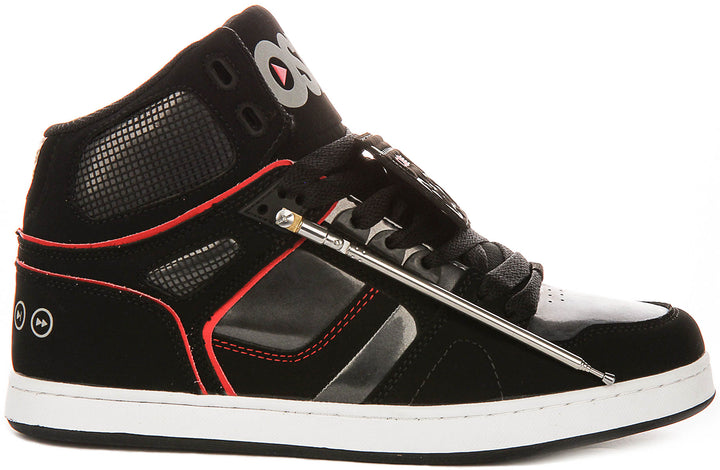 Osiris Nyc 83 Clk In Black Red For Men