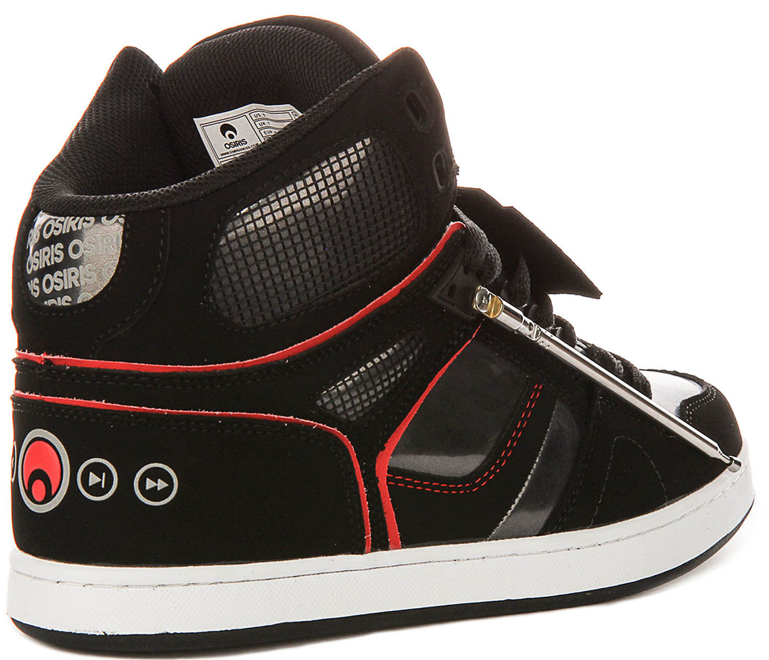 Osiris Nyc 83 Clk In Black Red For Men