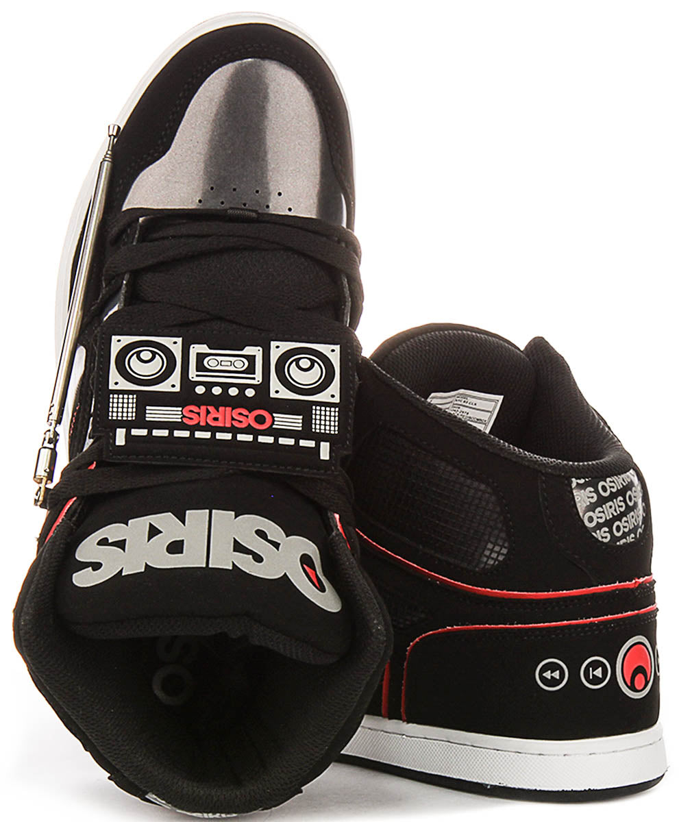 Osiris Nyc 83 Clk In Black Red For Men
