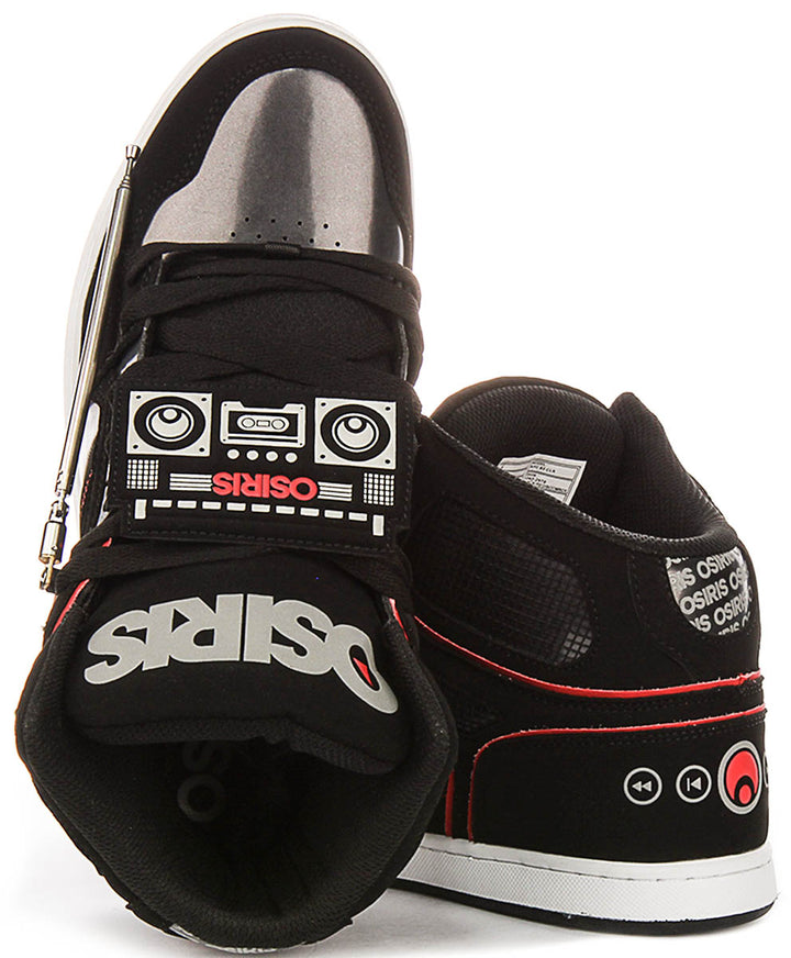Osiris Nyc 83 Clk In Black Red For Men