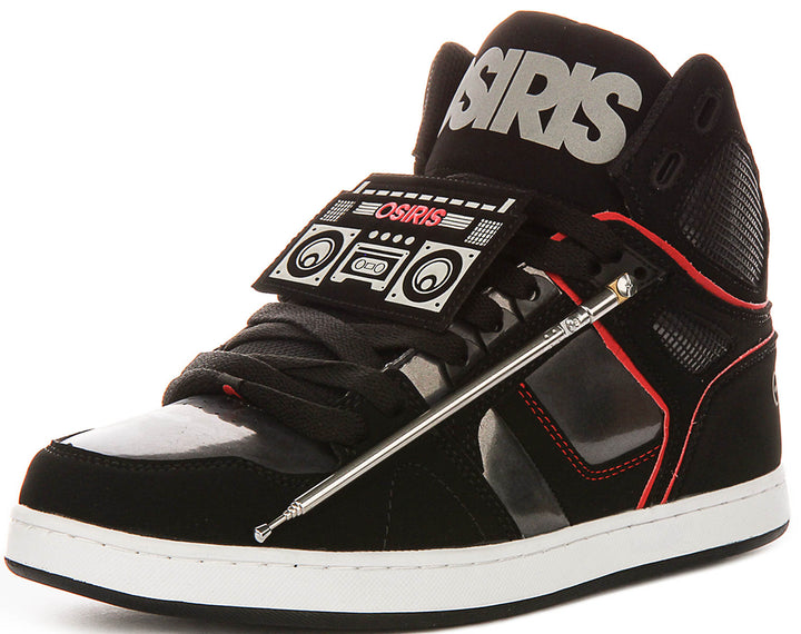 Osiris Nyc 83 Clk In Black Red For Men