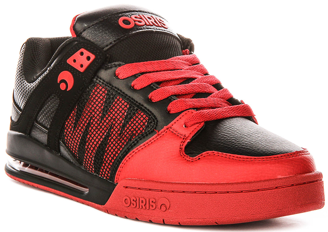 Osiris Pixel In Black Red For Men
