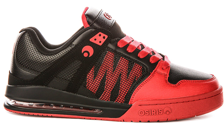 Osiris Pixel In Black Red For Men