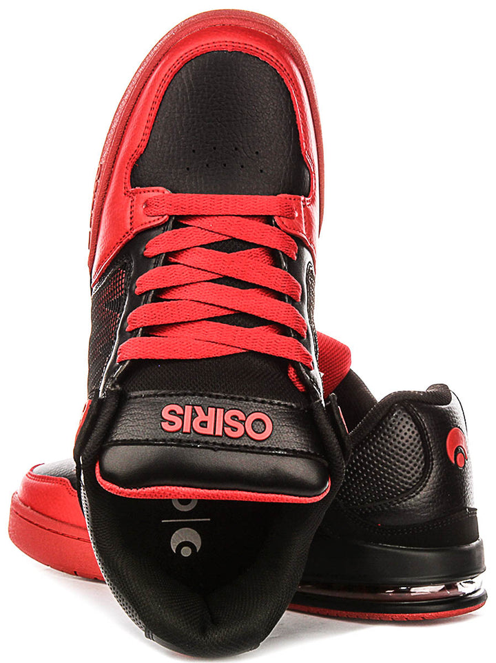 Osiris Pixel In Black Red For Men