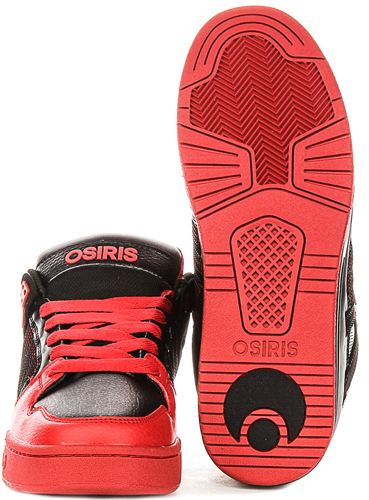 Osiris Pixel In Black Red For Men