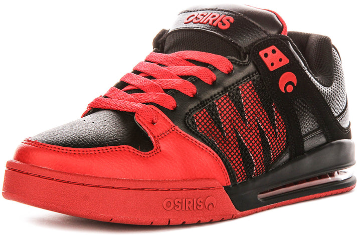 Osiris Pixel In Black Red For Men