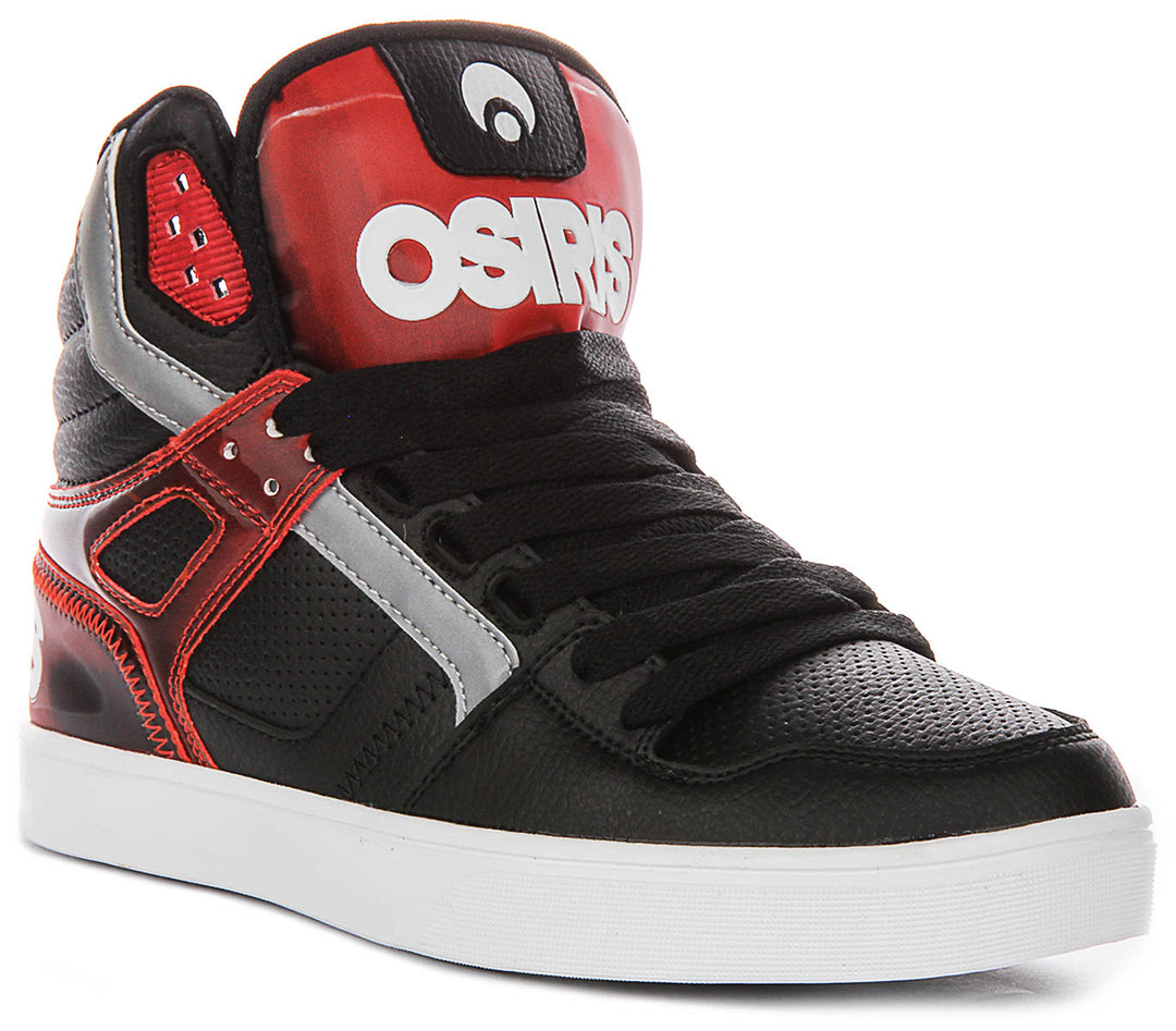 Osiris Clone In Black Red For Men