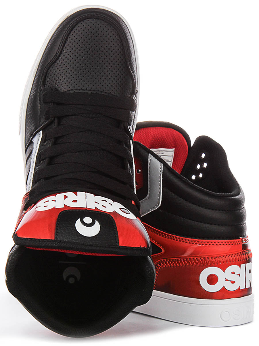 Osiris Clone In Black Red For Men