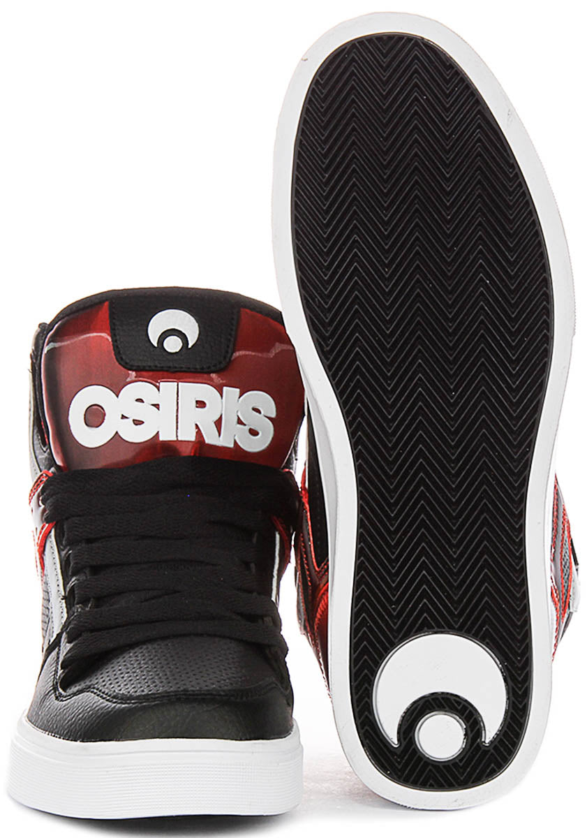 Osiris Clone In Black Red For Men