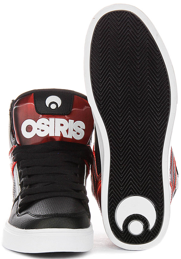 Osiris Clone In Black Red For Men