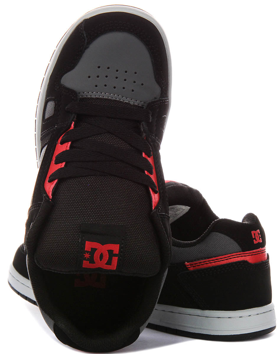 Dc Shoes Stag In Black Red For Youth