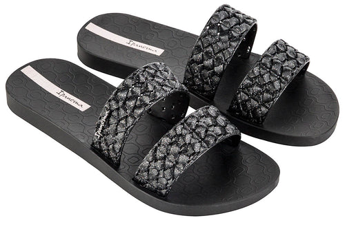 Ipanema Renda II Flipflops in Schwarz Glänzend für Damen