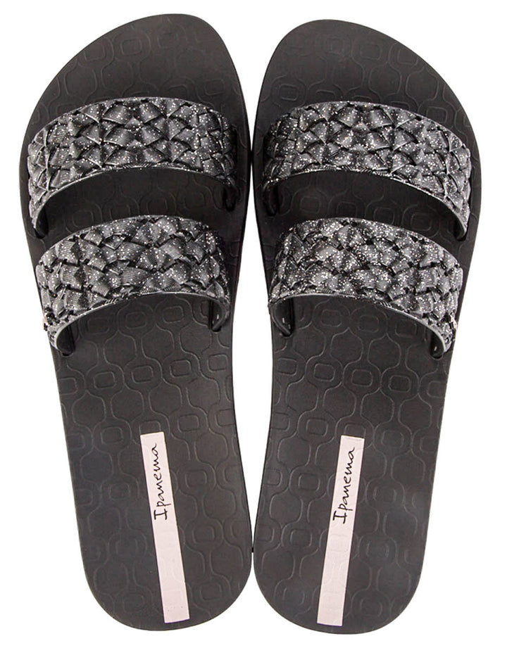 Ipanema Renda II Flipflops In Black Shiny For Women