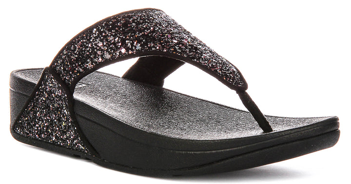 Fitflop Lulu Multi In Black Glitter For Women