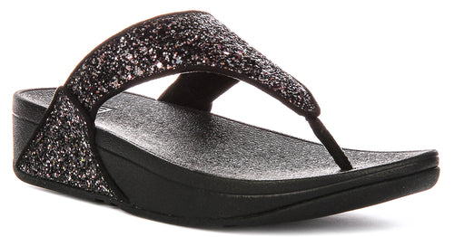 Fitflop Lulu Multi In Black Glitter For Women