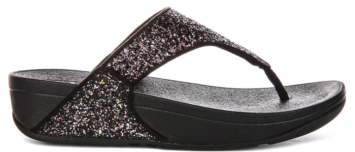 Fitflop Lulu Multi In Black Glitter For Women