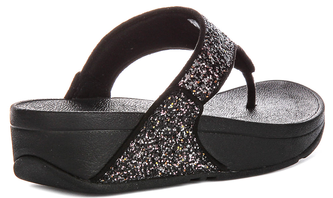 Fitflop Lulu Multi In Black Glitter For Women