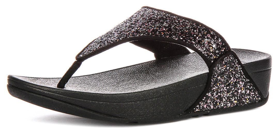 Fitflop Lulu Multi In Black Glitter For Women