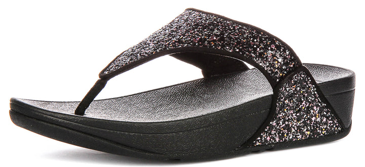 Fitflop Lulu Multi In Black Glitter For Women