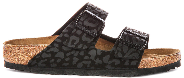 Birkenstock Arizona Bs In Black Leopard | Regular Fit