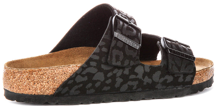 Birkenstock Arizona Bs In Black Leopard | Regular Fit