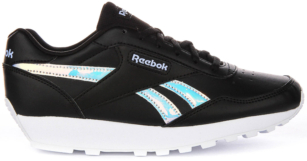 Reebok Rewind Run In Black Silver For Women