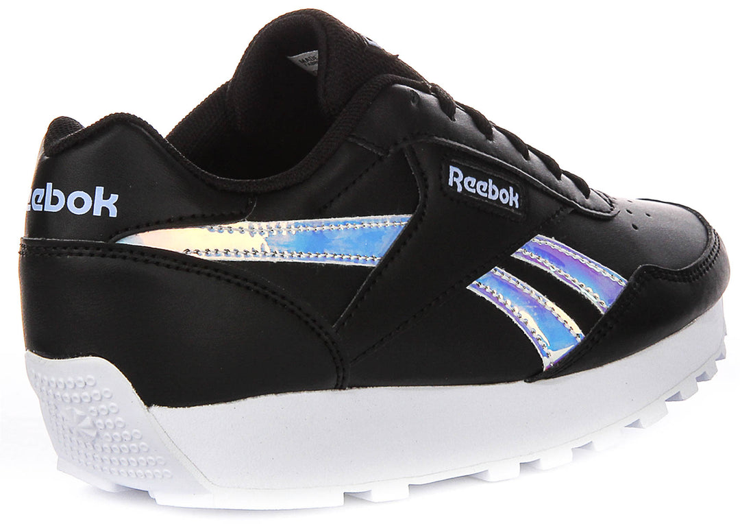 Reebok Rewind Run In Black Silver For Women