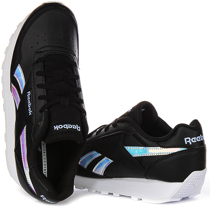 Reebok Rewind Run In Black Silver For Women