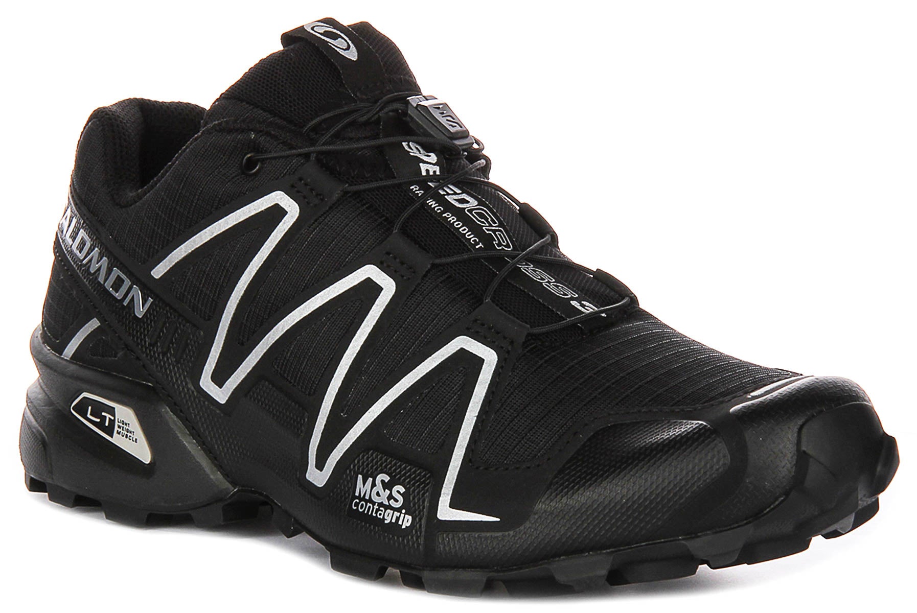 Salomon Speedcross 3 In Black Silver | Outdoor Hike Inspired