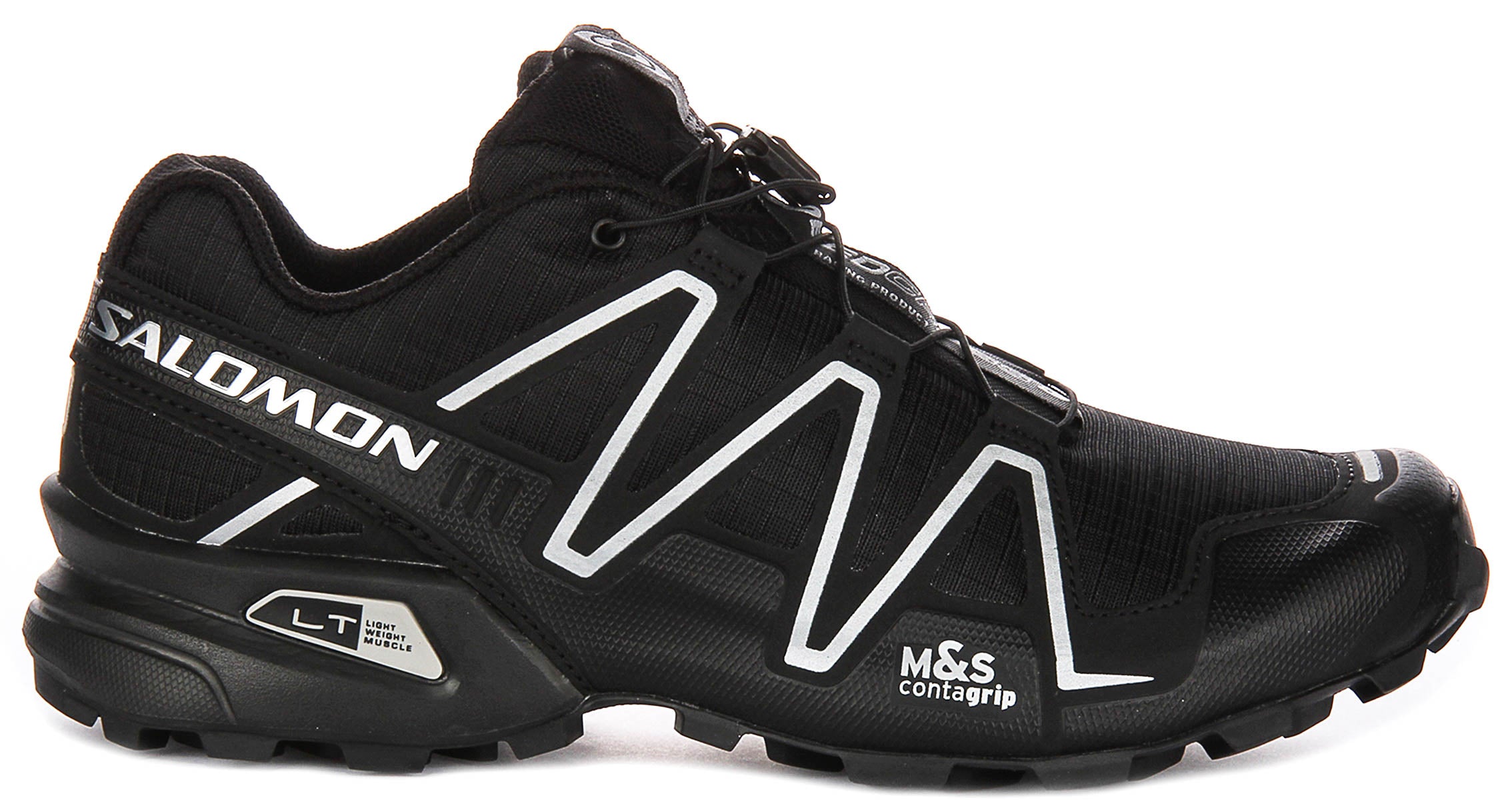 Salomon Speedcross 3 In Black Silver | Outdoor Hike Inspired