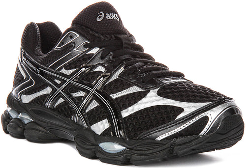 Asics Gel Cumulus 16 In Black Silver For Unisex