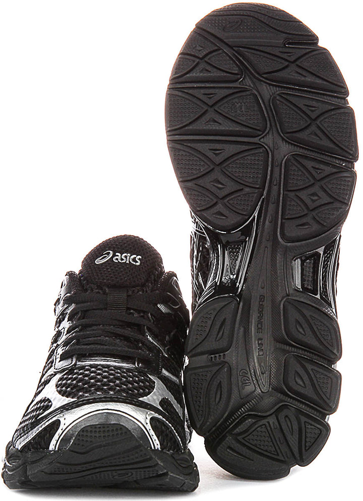 Asics Gel Cumulus 16 In Black Silver For Unisex