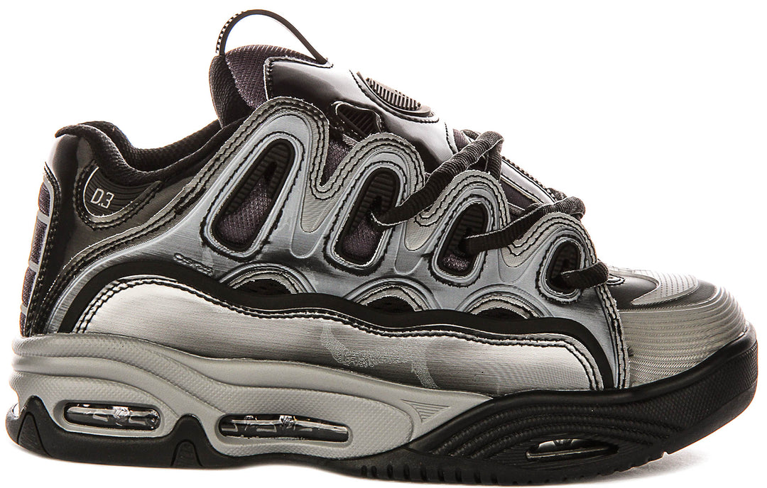Osiris D3 2001 In Black Silver For Men