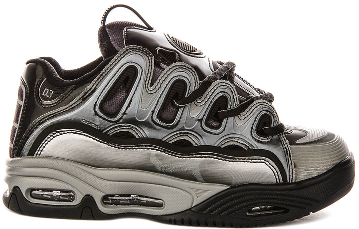 Osiris D3 2001 In Black Silver For Men