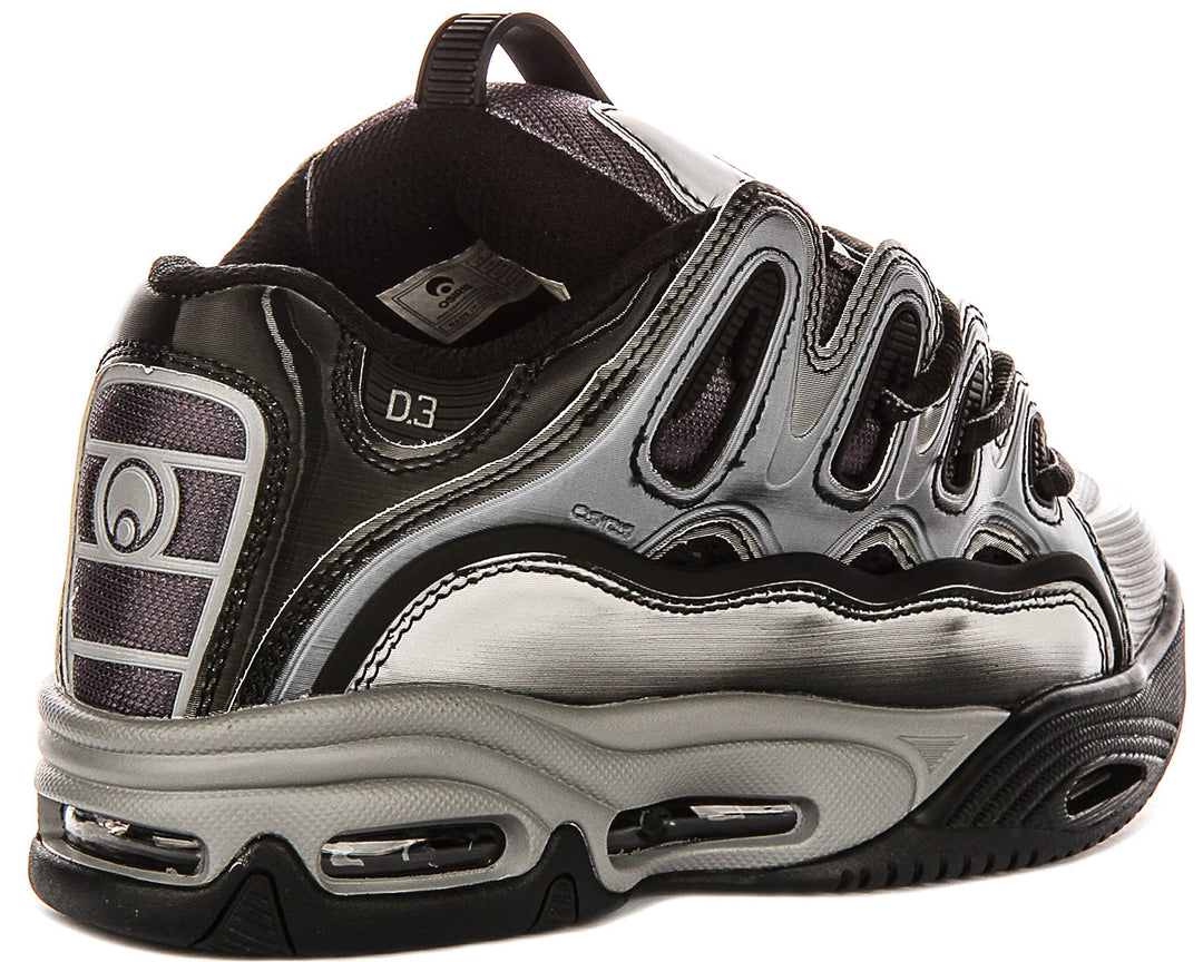 Osiris D3 2001 In Black Silver For Men