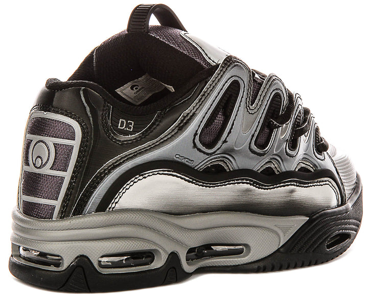 Osiris D3 2001 In Black Silver For Men