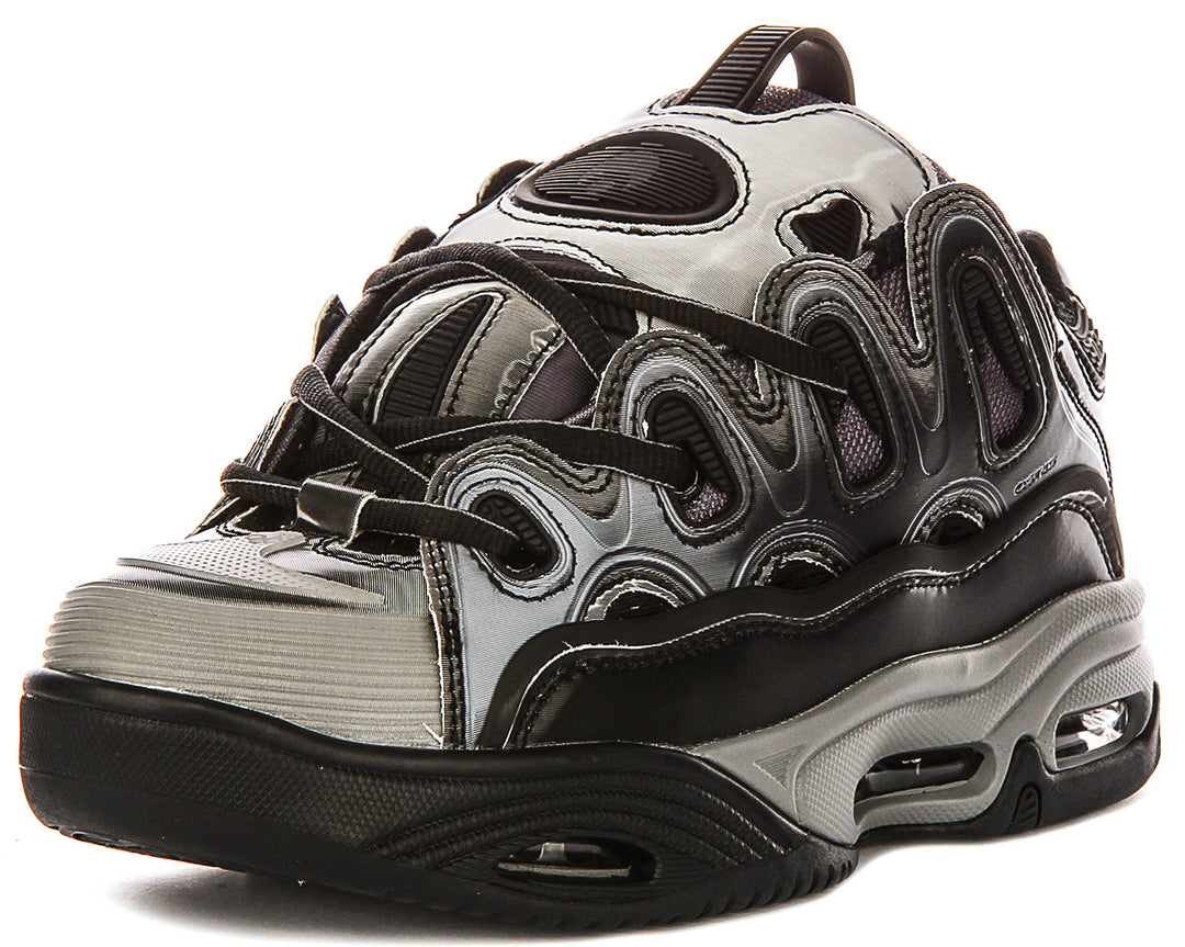 Osiris D3 2001 In Black Silver For Men