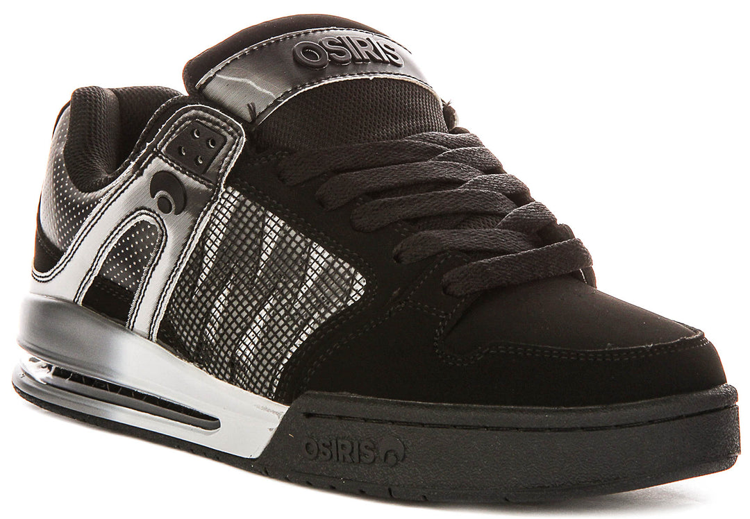 Osiris Pixel In Black Silver For Men