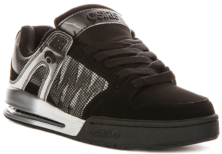 Osiris Pixel In Black Silver For Men
