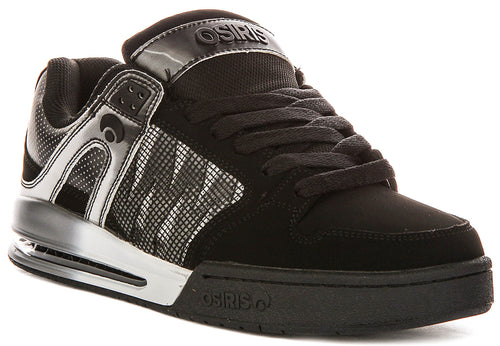 Osiris Pixel In Black Silver For Men