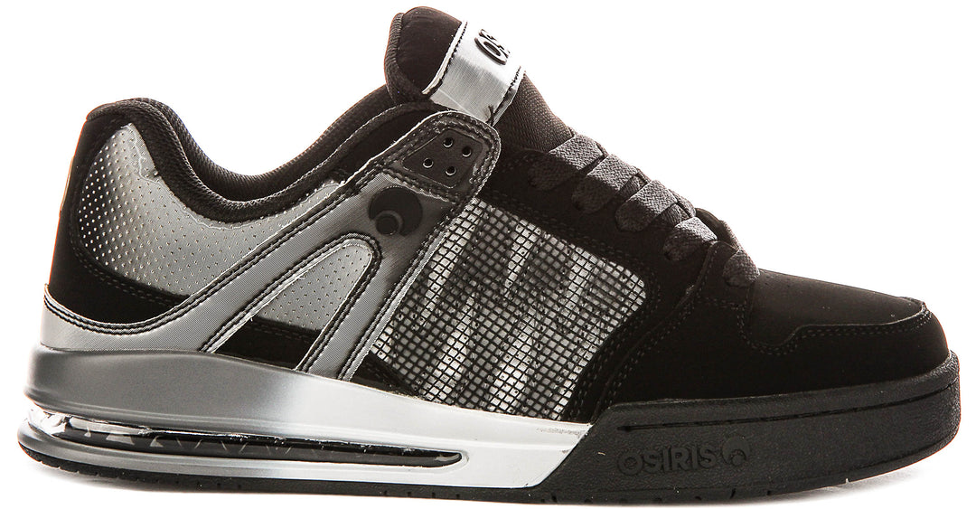 Osiris Pixel In Black Silver For Men