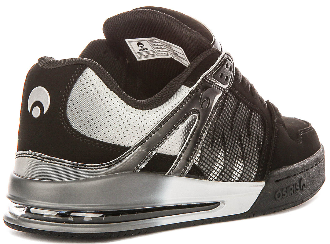 Osiris Pixel In Black Silver For Men