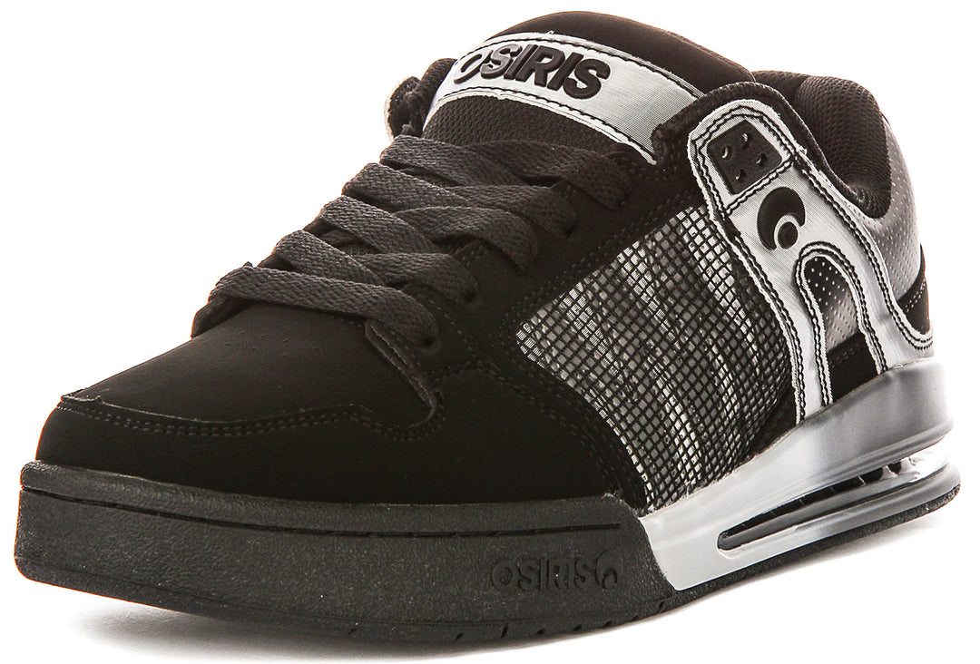 Osiris Pixel In Black Silver For Men