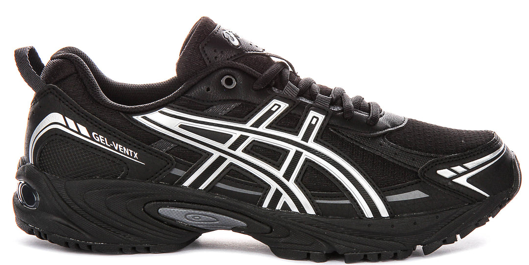 Asics Gel Ventx In Black Silver For Men