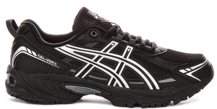 Asics Gel Ventx In Black Silver For Men
