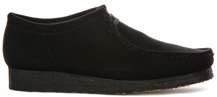 Clarks Originals Wallabee In Black Sued For Men