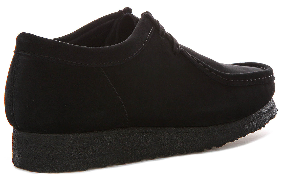 Clarks Originals Wallabee In Black Sued For Men