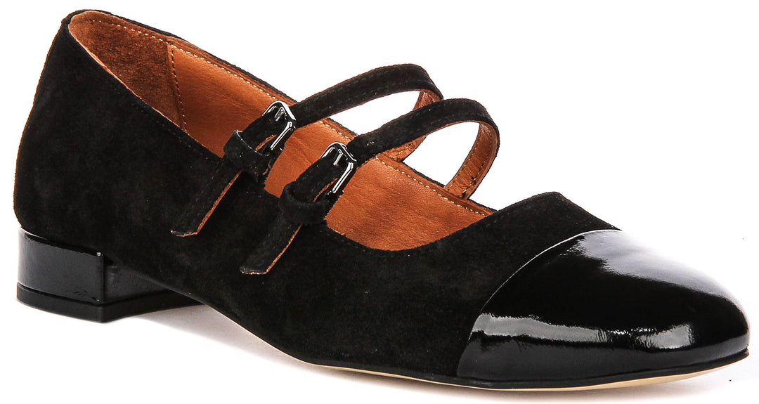 Justinreess England Kalie 2 In Black Suede For Women