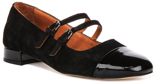 Justinreess England Kalie 2 In Black Suede For Women